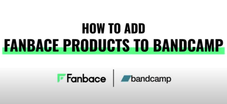 Add Fanbace Products to Bandcamp